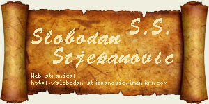 Slobodan Stjepanović vizit kartica
